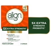 Align Probiotic Extra Strength, 5X More Good Bacteria, 21 Capsules