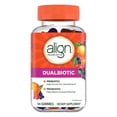 thumbnail interactive-video image 1 of Align Dualbiotic, Prebiotics and Probiotics for Women and Men, Fruit Flavor, 54 Gummies, 1 of 10