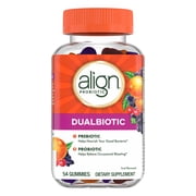 Align Dualbiotic, Prebiotics and Probiotics for Women and Men, Fruit Flavor, 54 Gummies