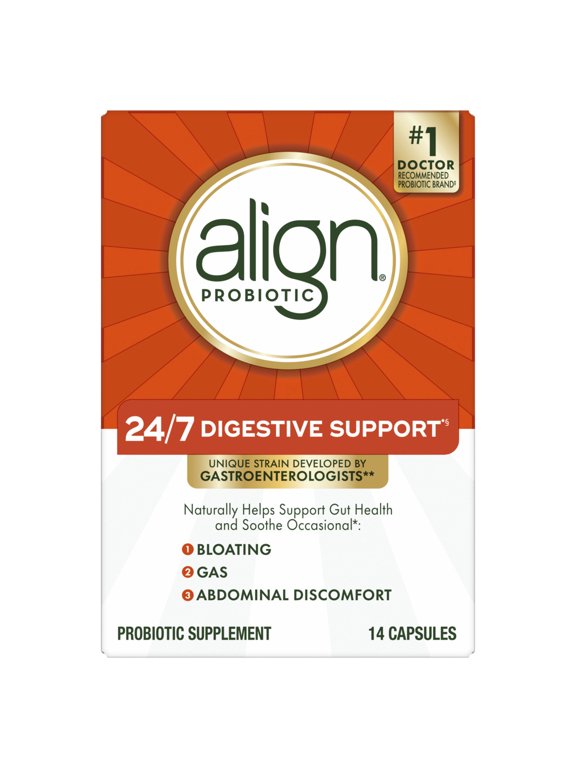 Probiotic, 24/7 Digestive Support*, Probiotics for Women and Men, Probiotics for Digestive Health, Men and Womens Probiotic Capsules Help Relieve Occasional Bloating & Gas*, 14 Capsules