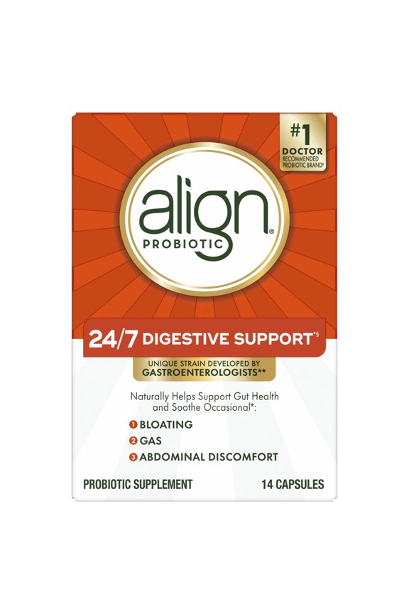 Probiotic, 24/7 Digestive Support*, Probiotics for Women and Men, Probiotics for Digestive Health, Men and Womens Probiotic Capsules Help Relieve Occasional Bloating & Gas*, 14 Capsules