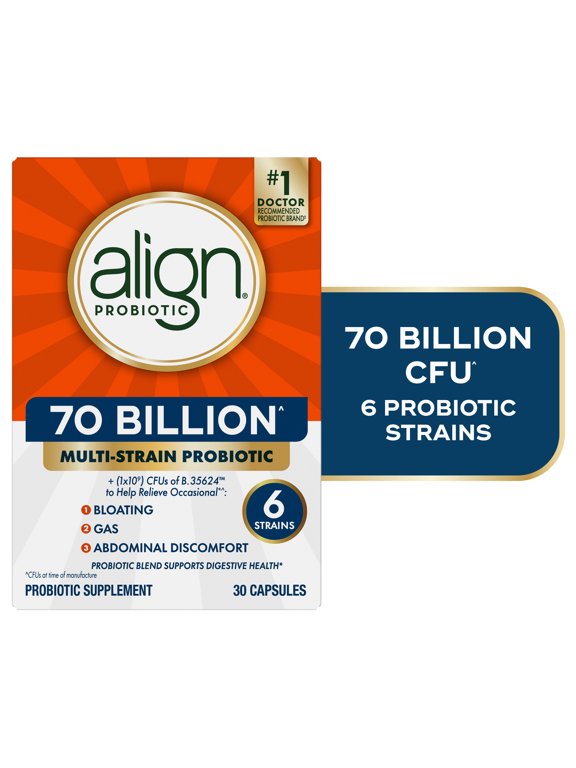 Probiotics, 70 Billion CFU, Daily Probiotic Supplement, 30 Capsules