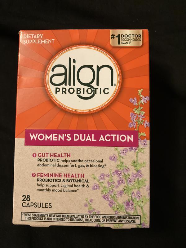 Align Probiotic Women's Dual Action Gut & Feminine Health Capsules, 28