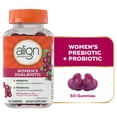 thumbnail interactive-video image 1 of Align Womens Dualbiotic, Prebiotics and Probiotics for Women, Cranberry Flavor, 50 Gummies, 1 of 11