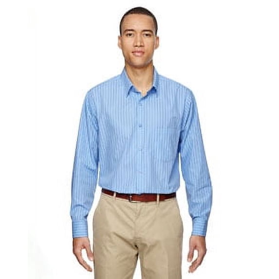 Align Wrinkle-Resistant Cotton Blend Dobby Vertical Striped Shirt