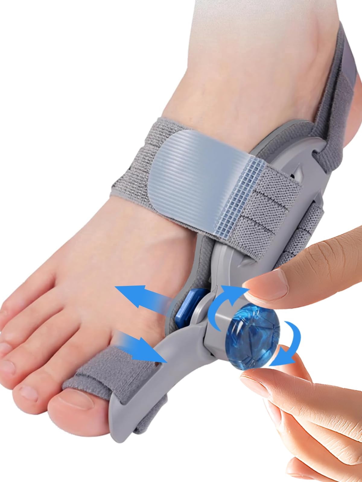 Pro V2 Adjustable Bunion Corrector Toe Straightener - Big Toe Pain Relief Support Splint for Men Women, One Size Fits All, Breathable Comfort