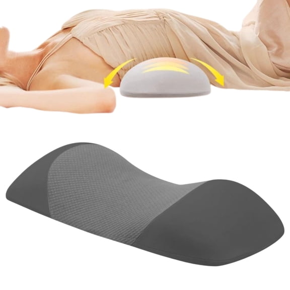 Alignex Pro Sciatica Pillow, Ergonomic Memory Foam Lumbar Support Pillow, Contoured Waist Support Cushion, Waist Support for All Sleepers