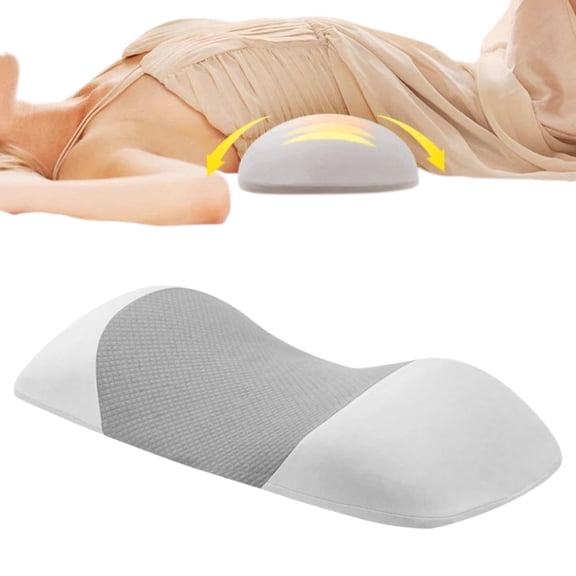 Alignex Pro Sciatica Pillow, Ergonomic Memory Foam Lumbar Support Pillow, Contoured Waist Support Cushion, Waist Support for All Sleepers