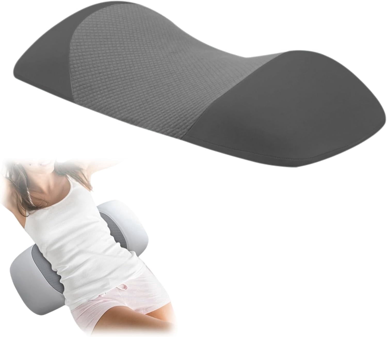 Sciatica Pillow, Ergonomic Memory Foam Lumbar Support Pillow for Bed, Waist Support for All Sleepers