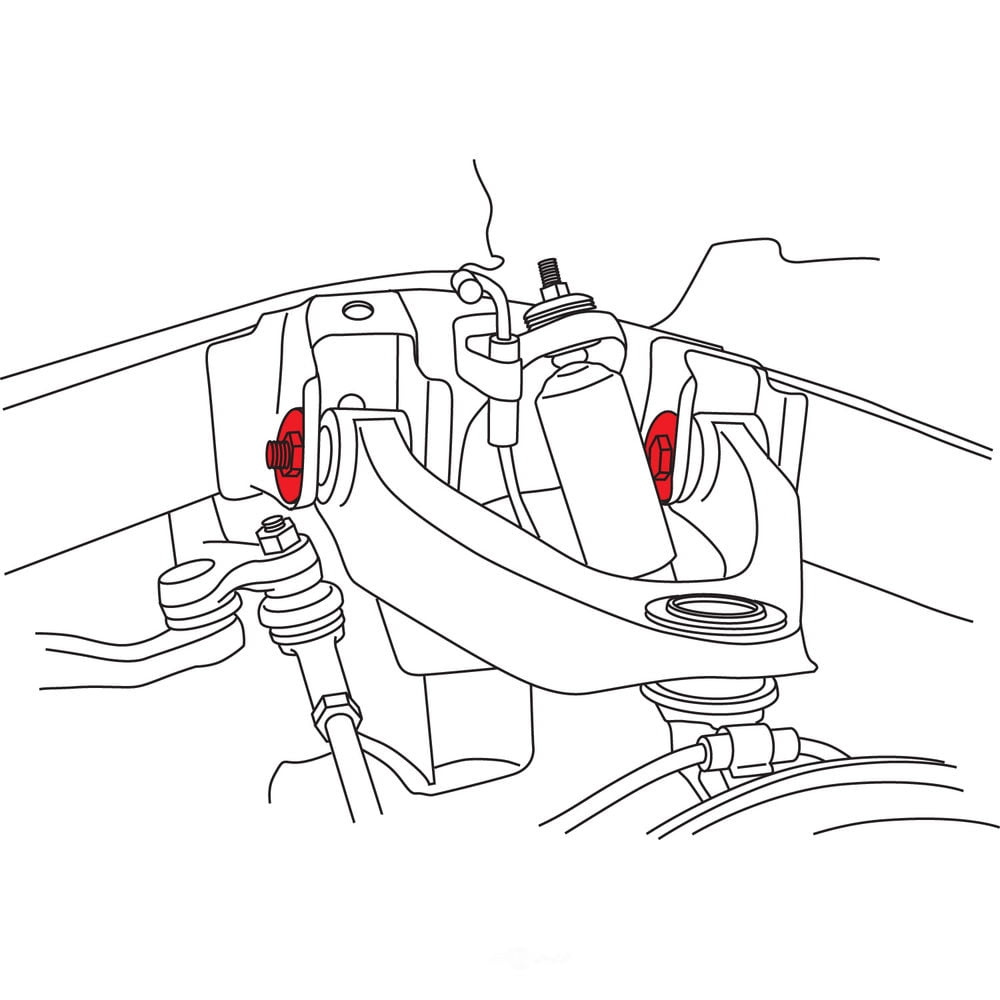 Alignment Cam Bolt Kit Fits select 19982004 NISSAN FRONTIER, 2000