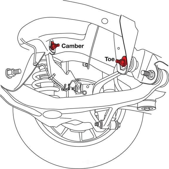 Alignment Camber / Toe Cam Bolt Kit Fits select: 2009-2017 CHEVROLET TRAVERSE, 2007-2017 GMC ACADIA