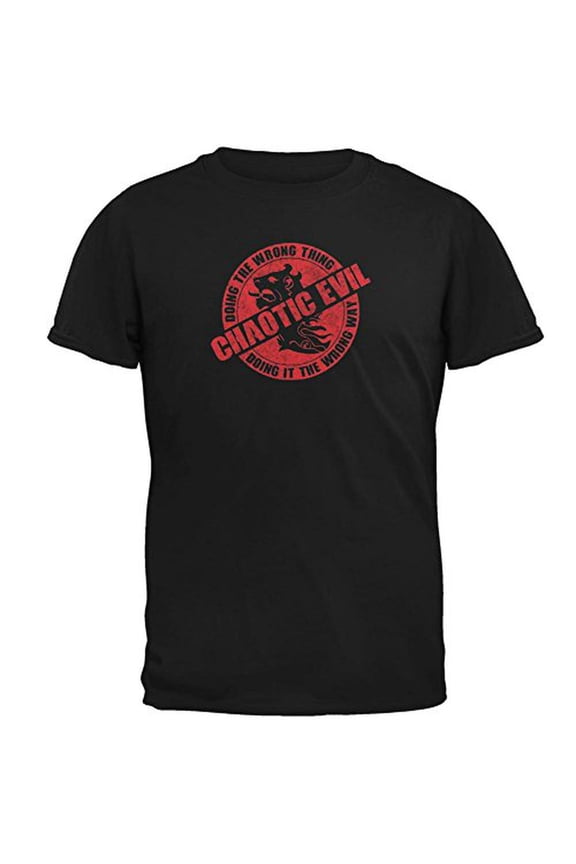 Alignment Chaotic Evil Mens T Shirt Black MD