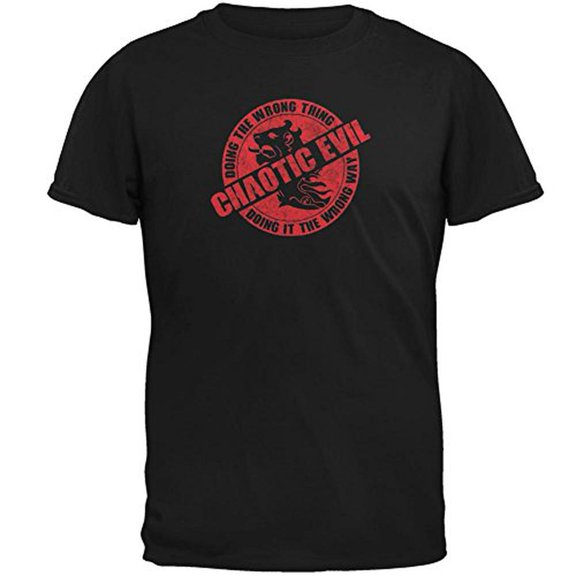 Alignment Chaotic Evil Mens T Shirt Black SM