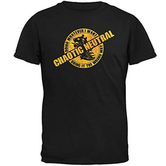 Alignment Chaotic Neutral Mens T Shirt Black 2XL