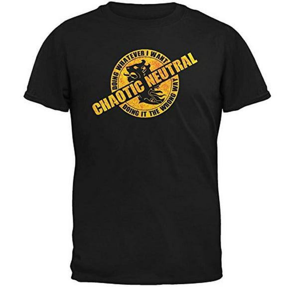 Alignment Chaotic Neutral Mens T Shirt Black 3X-LG