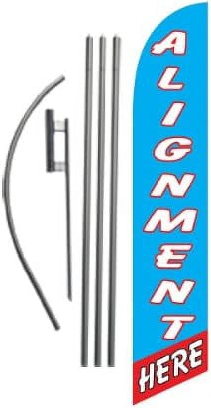 Alignment Here Auto Shop Advertising Feather Banner Swooper Flag Set ...