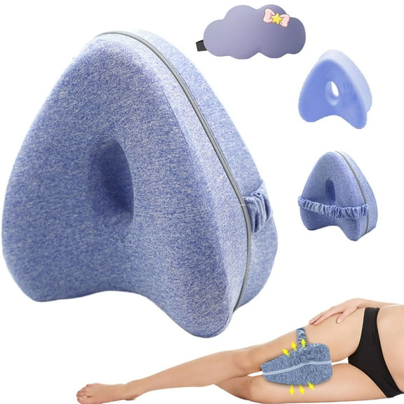 Alignment Pillows for Side Sleepers, Relieve Hip Pain & Sciatica, Leg Alignment Pillow for Side Sleepers, Hip Alignment Pillow (Blue)