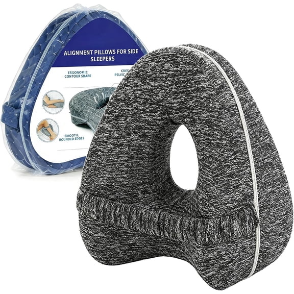 Alignment Pillows for Side Sleepers, Side Sleeper Leg Support,Hip Alignment Pillow for Legs/Hips/Buttocks/Back (Gray)