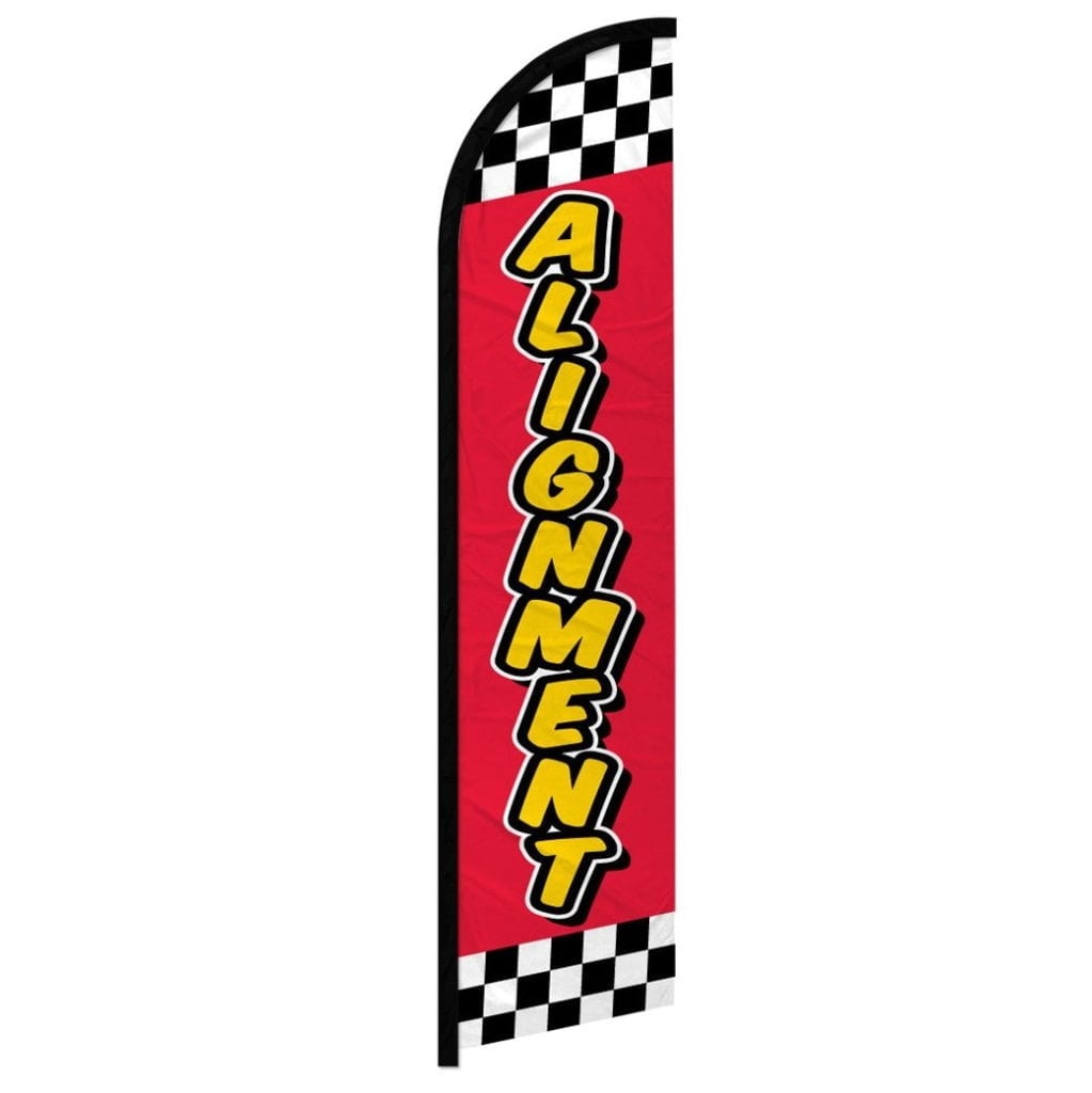 Alignment (Red Checkered) Windless Banner Flag - Walmart.com
