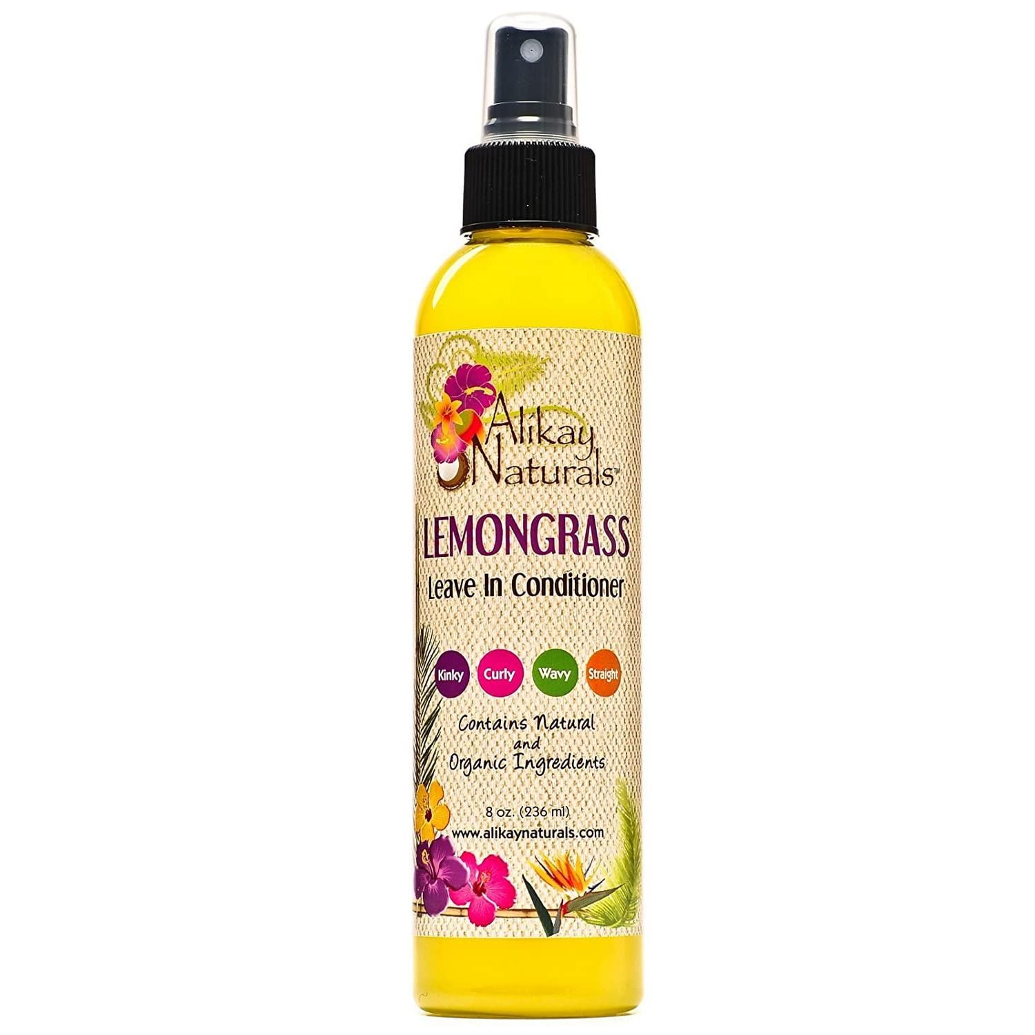 Alikay Naturals Lemongrass Leave-In Conditioner, 8 Oz, Pack of 2