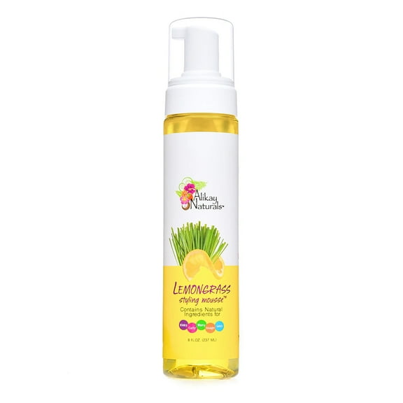 Alikay Naturals Lemongrass Styling Mousse 8 Oz.