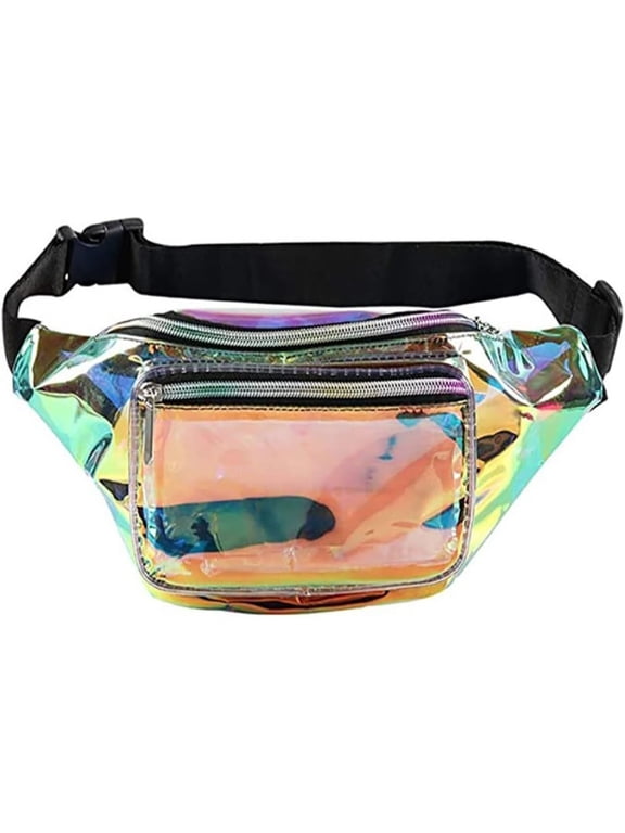Clear Stadium-Approved PVC Backpack, Multicolor Trim