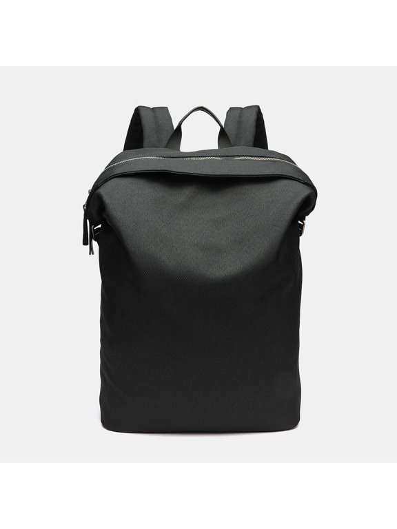 Large Multi‑way Nylon Backpack, Casual Daypack with Multiple Pockets, Hand / Single‑Shoulder / Backpack 3‑in‑1 Rucksack for Commute Travel School, Black