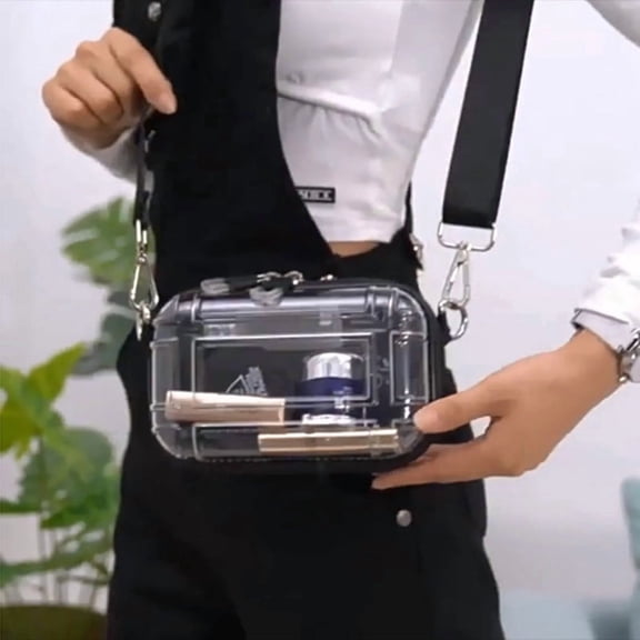 Alikpop Mini Suitcase Crossbody Bag, Small Shoulder Purse with Wide Strap, 18 x 11 x 5 cm