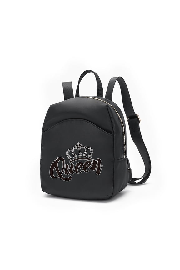 Queen Painting Pattern Y2k Mini Backpack For Women Small Backpack Purse For Ladies Cute Bookbag Travel Shoulder Bag With Charm