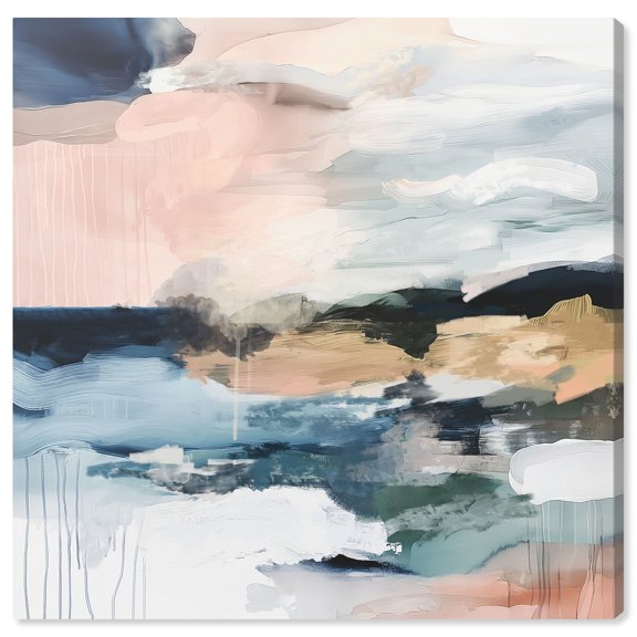 Alila Canvas Fall Abstract Art by Art Remedy, Gallery Wrapped, 12" x 12"