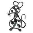 thumbnail image 1 of Alilang Silvery Outline Mouse Jet Black Crystal Rhinestone Fashionable Style Pin Brooch, 1 of 4