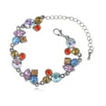 thumbnail image 1 of Alilang Women Charm Link Bracelet Multicolor Birthstone Crystal for Girl Fine Fashion Jewelry Ideal Gift for Christmas, 1 of 5