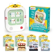 Alilo Screen-Free Learning Tablet for Toddlers 2-5, Educational Toy with 47 Double-Sided Cards, 180+ Words & Logic Games, Gift for Boys Girls