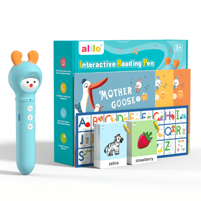 alilo Talking Pen for Kids Ages 2-6 | Educational Electronic Toy with 3 Interactive Books, 100 Flashcards, ABCs & Piano Card | Early Learning Gift for Toddlers, Boys and Girls
