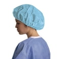 thumbnail image 1 of Alimed Single Ply Polypropylene Bouffant Caps, 21",Blue - 100 Per Box, 1 of 1