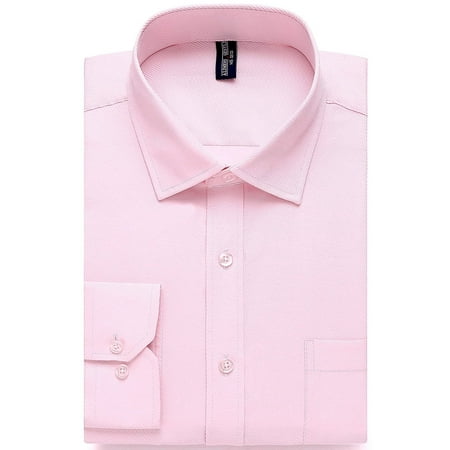 sogami Basic Dress Shirts for Men Long Sleeve Formal Business Shirt Regular Fit