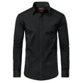 Alimens & Gentle Long Sleeve Cotton Dress Shirts for Men Button Down