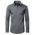 thumbnail image 1 of sogami Long Sleeve Cotton Dress Shirts for Men Button Down Shirt Regular Fit, 1 of 7