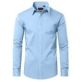 thumbnail image 1 of sogami Long Sleeve Cotton Dress Shirts for Men Button Down Shirt Regular Fit, 1 of 7