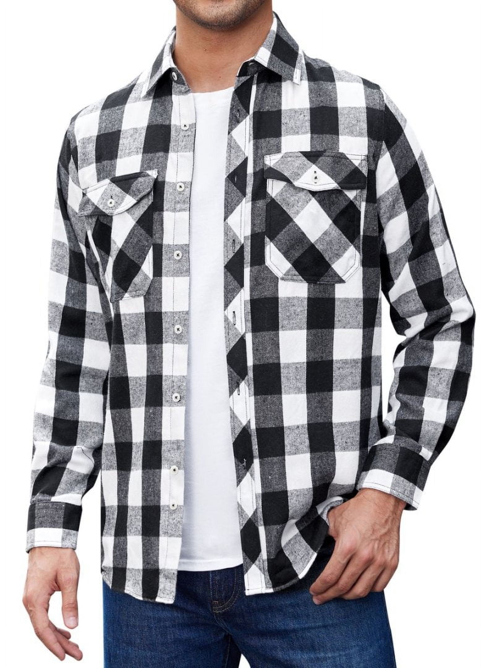 Buy Men's Big and Tall Plaid Flannel Shirt at Ubuy Lebanon