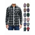 thumbnail image 1 of sogami Long Sleeve Plaid Buffalo Shirt for Men Button Down Male Regular Fit, 1 of 8