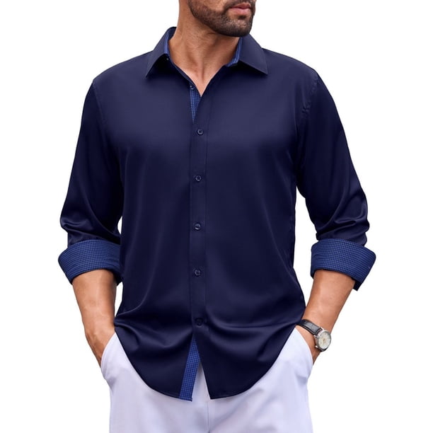 sogami Long Sleeve Stretch Dress Shirts for Men Casual Button Down Shirt sogami Long Sleeve Stretch Dress Shirts for Men Casual Button Down Shirt