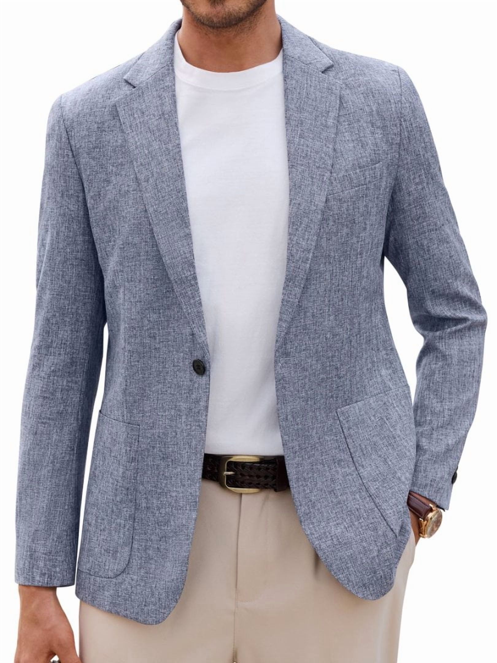 Alimens & Gentle Men's Casual Blazer One Button Business Suit