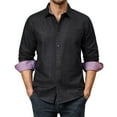 thumbnail image 1 of sogami Men's Denim Shirts Long Sleeve Casual Button Down Shirt with Pocket, 1 of 7