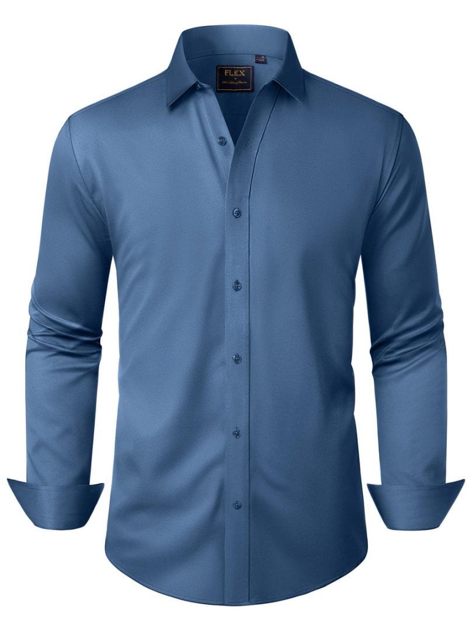 Lエル様用‼️PHEENY Cotton bosom dress shirts Pearl Plus Stretch Matte Sateen Long Sleeve Shirt – Foxcroft