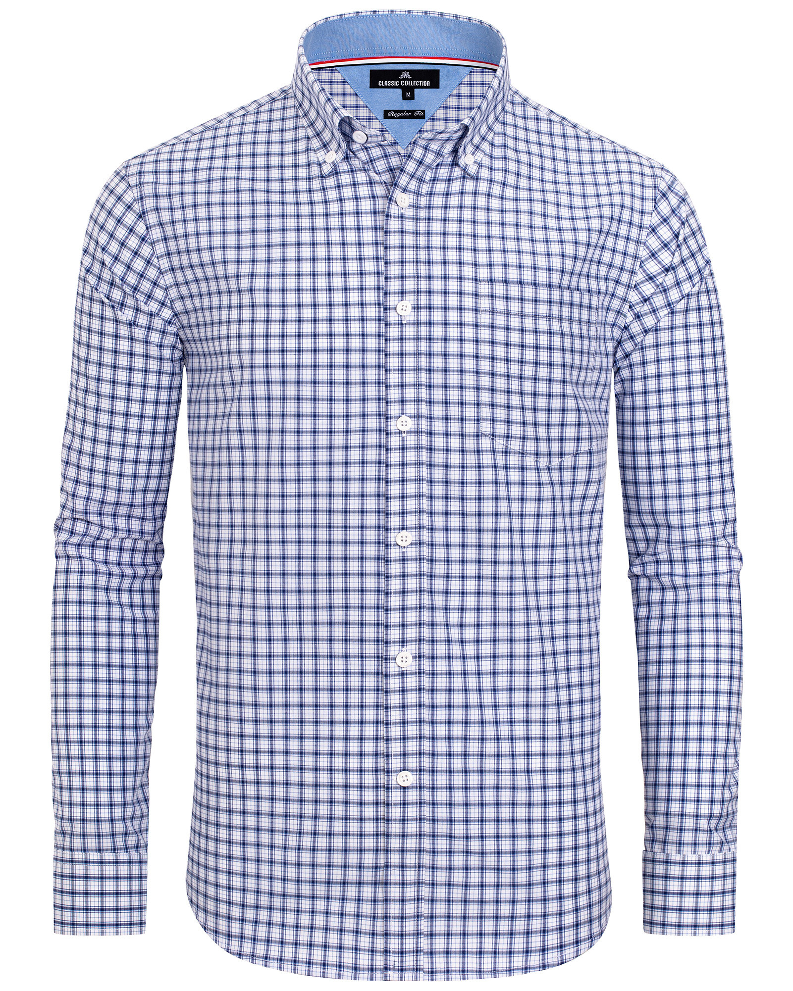 Spring cotton and linen long-sleeved shirts for men, button-down shirts ...