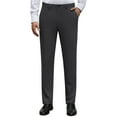 thumbnail image 1 of sogami Men's Stretch Dress Pants Expandable Waistband Flat Front Casual Pants, 1 of 6