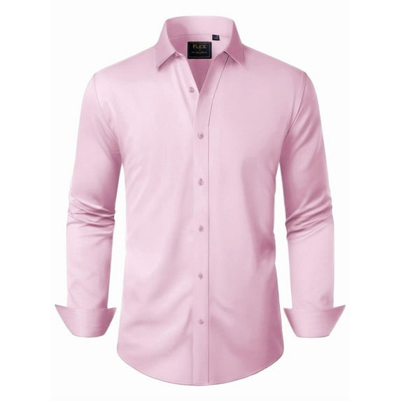 sogami Men's Stretch Wrinkle-Free Dress Shirts Long Sleeve Formal Shirt