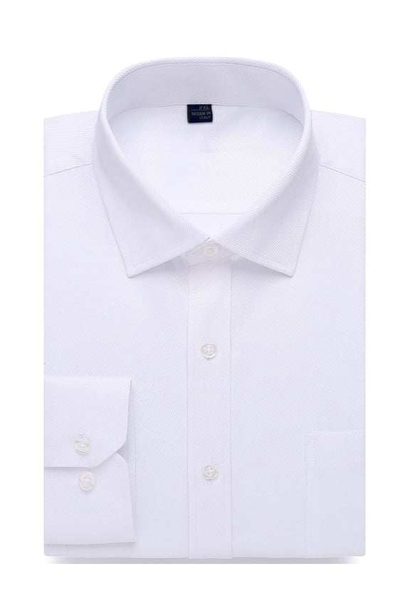 Mens Basic Business Dress Shirts Long Sleeve Button Down Shirt