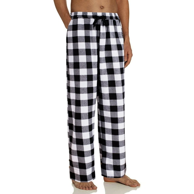 Alimens & Gentle Mens Buffalo Plaid Pajamas Pants Lounge Pant Sleep PJ ...
